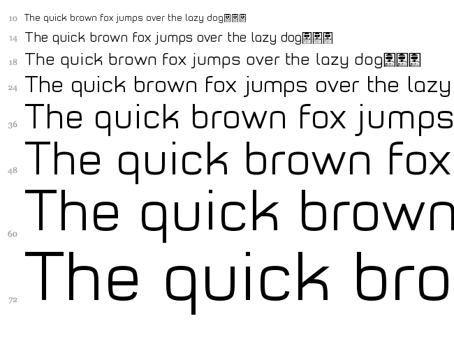 Typo Style font waterfall